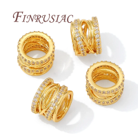 7.6mm*10mm Large Hole Beads,18K Gold Plated Spacer Beads For Bracelets Making,Bead For Necklace Accessories,DIY Findings
