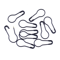 Safety Pins Brooches Black Alloy Bulb gourd Flask Shape Jewelry DIY Findings 21x9mm