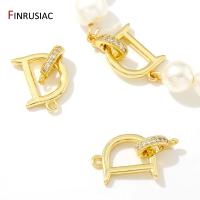 18K Gold Plated Brass Fasteners For Bracelets Lock,Jewelry Clasps Accessories,DIY Needlework Beads Jewelry Making Findings