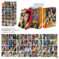 92Pcs/Set Kpop Idol KATSEYE New Album BEAUTIFULCHAOS Lomo Cards LARA DANIELA HD Printd Photocards Stickers MANON MEGAN Fans Gift
