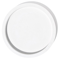 Bandeja Decorativa Redonda 29cm em Cimento Artesanal - Branco