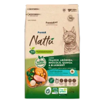 Ração Premier Nattu Gatos Adultos Castrados Abóbora