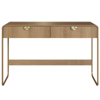 Escrivaninha Organico 2 Gavetas 125 cm 28067 Hanover Dourado Artesano