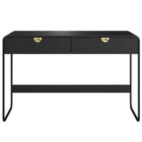 Escrivaninha Organico 2 Gavetas 125 cm 28067 Nero Preto Artesano