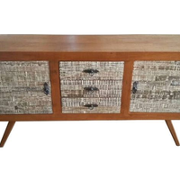 Buffet Retrô Chicago em Madeira de Demolição - Cód 2351