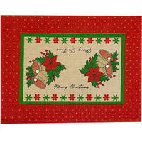 Lugar Americano Linhão Natalino Merry Christimas 30x40 Sinos