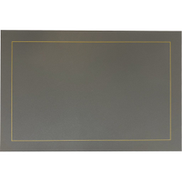 Jogo 4 Americano Classic PU 45x30cm Chumbo
