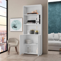 Estante Para Livros Fiji Branco Bela Casa