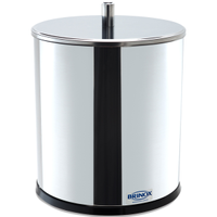 Lixeira Inox Com Tampa Brinox Lixeira Para Banheiro Cozinha