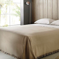 Colcha casal In Design com franja - Bege Buddemeyer