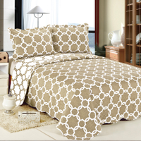Colcha Patchwork De Microfibra King-Size 260 X 280 Correntes Camesa