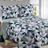 Colcha Casal 3 Peças Patchwork Evolution Veridiana