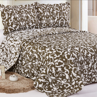 Colcha Queen 3 Peças Patchwork Evolution Arabesco