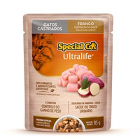 Ração Úmida Special Cat Ultralife Gatos Castrados Frango - 85 g