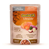 Ração Úmida Special Cat Ultralife Gatos Castrados Salmão - 85 g