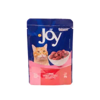 Ração Úmida Joy Gatos Adultos Salmão ao Molho - 85 g