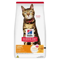 Ração Hill's Science Diet Light com Baixas Calorias Gatos Adultos Sabor Frango - 3,17 kg