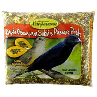 Ração Oleosa para Sabiá e Pássaro Preto Nutripássaros com Mamão - 500 g