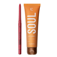 Combo Soul: Loção Hidratante Glitter 60ml + Lapiseira Delineadora Metalizada Vermelha 300mg