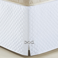 Saia Para Cama Box Queen Veneza 1 Peça Oxford - Branco