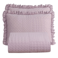 Colcha King Malvinni Micropercal 300 Fios 3 Peças - Malva