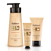 Combo Instance Karité: Loção Corporal 400ml + Creme para Mãos 30g + Creme para Pés 75g
