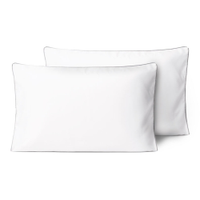 Kit 2 Fronhas Linea 50cm x 70cm Micropercal 200 Fios - Cinza