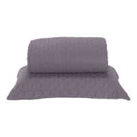Colcha Cobre Leito Solteiro Milão Dupla Face Micropercal 200 Fios 2 Peças - Lavanda