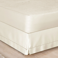 Saia Para Cama Box Queen Ponto Palito 1 Peça - Palha