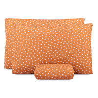 Jogo de Lençol Queen Classic Estampado 160 Fios 3 Peças - Poa Terracota