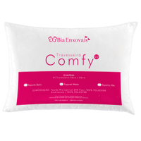 Travesseiro Comfy Suporte Baixo Fibra Siliconizada 450 Gramas 70cm x 50cm - 1 Unidade