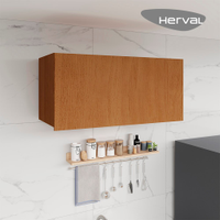 Armário Aéreo Cozinha Herval Denver, 1 Porta, Freijó Rocks, 80cm