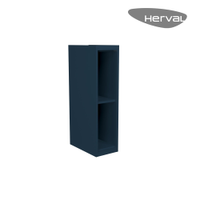 Armário Aéreo de Cozinha 2 Nichos Herval Viana, MDF, Azul Orion