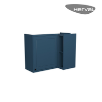Armário Aéreo MDF Herval Viana, 1 Porta, Azul Orion, 92,5 cm