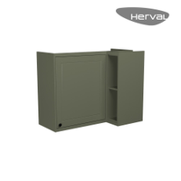 Armário Aéreo MDF Herval Viana, 1 Porta, Verde Hill, 92,5 Cm