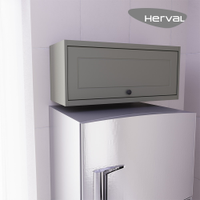 Armário Aéreo MDF Herval Viana, 1 Porta, Verde Hill, 80 Cm