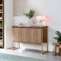 Buffet Elegante com 3 Portas Turim Affara Dourado