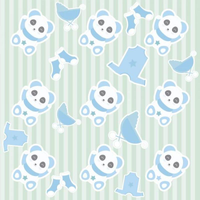 Papel de Parede Kids Ursinho Menino