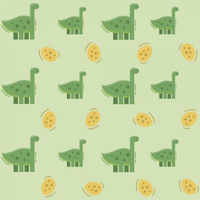 Papel de Parede Kids Dinossauros e Ovos