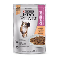 Ração Úmida Pro Plan Gatos Sterilized Frango ao Molho - 85 g