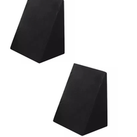 Kit 2 Travesseiros Encosto Triangular Preto Ortopédico Pós Cirúrgico Com Capa Ideal para Leitura, Amamentação, Descanso Tr