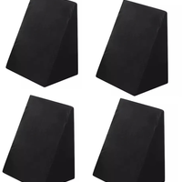 Kit 4 Travesseiros Encosto Triangular Preto Ortopédico Pós Cirúrgico Com Capa Tr