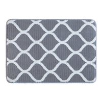 Tapete de Banheiro Resort Weekend Chumbo 70cm x 50cm Home Design Corttex