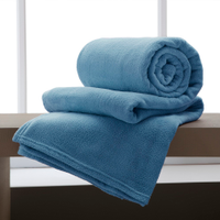 Manta Solteiro Flannel Extra Macio Corttex - Índigo