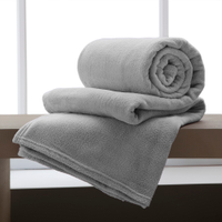Manta Casal Flannel Extra Macio Corttex - Cinza ll