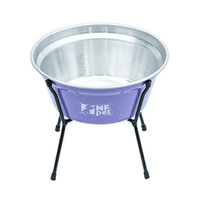 Comedouro Aramado Simples NF Pet Lilás - 1,5 L