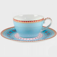 Xícara de Café com Pires Azul Ribbon PIP Studio