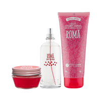 Combo Romã: Spray Perfumado, Geleia Esfoliante e Gelatina