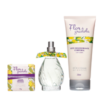 Combo Flor de Graviola: Deo Colônia, Sabonete em Barra e Leite Corporal