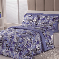 Jogo de Cama Queen Sortido Fio Misto Azuri